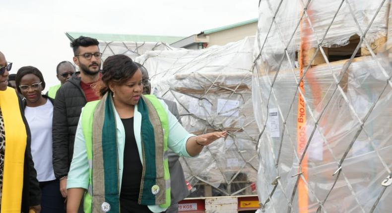 IEBC Vice chair Juliana Cherere led a 14-member team that flew to Athens, Greece last week to witness the printing of the ballot papers