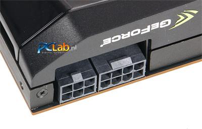 GeForce GTX 580 wymaga dodatkowego zasilania: sześcio- i ośmiopinowego PCI-E