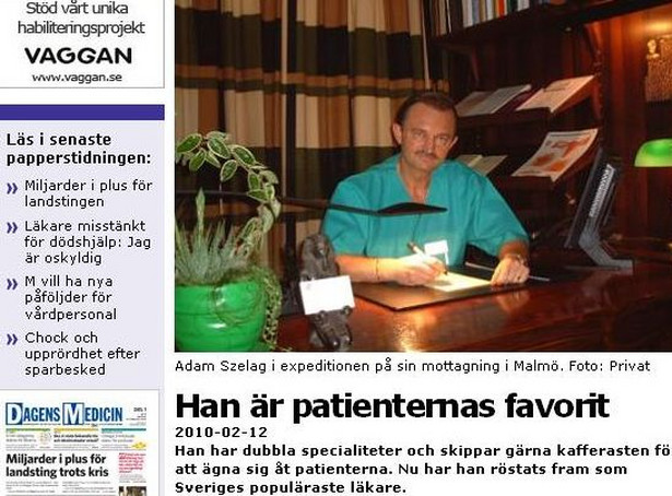 Polak najlepszym lekarzem w... Szwecji