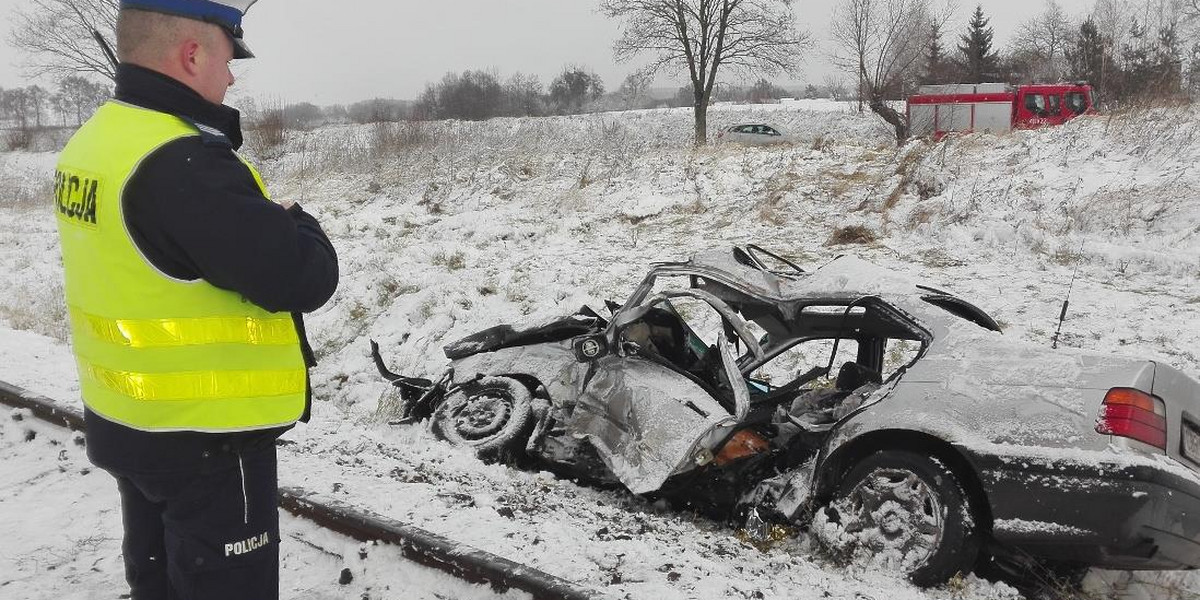 Śmiertelny wypadek na przejeździe kolejowym