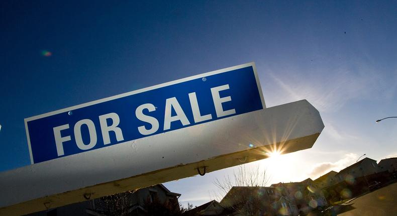 A for sale sign is seen on a single family home January 30, 2008 in Vallejo, California.
