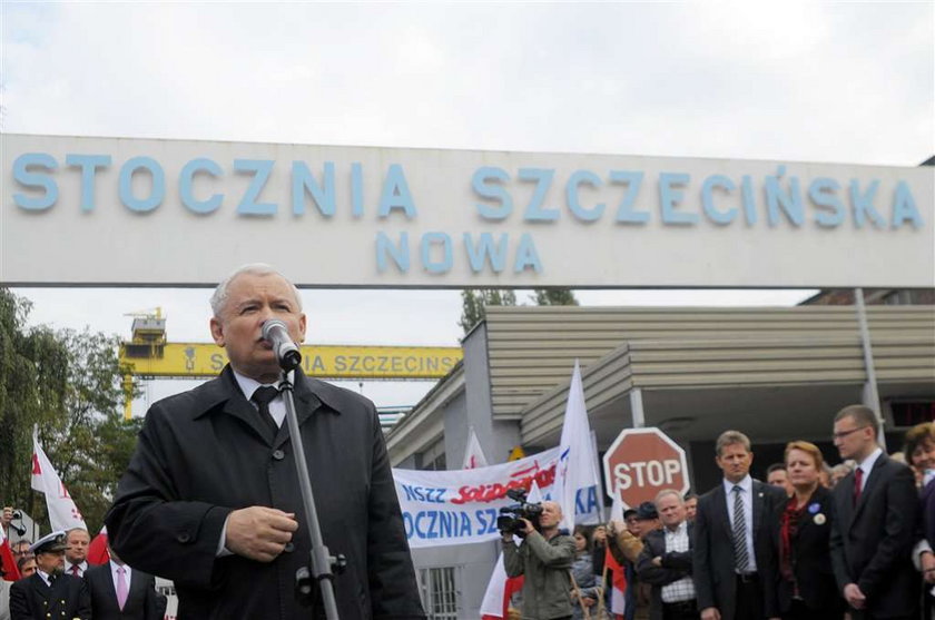 Kaczyński: Przez Tuska upadły polskie stocznie