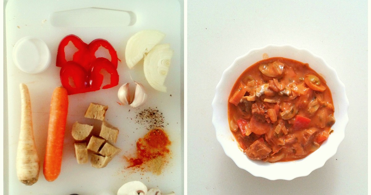 Seitan curry Gotowanie