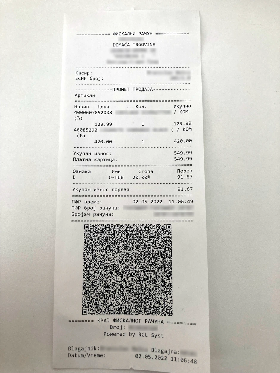 Novi fiskalni račun