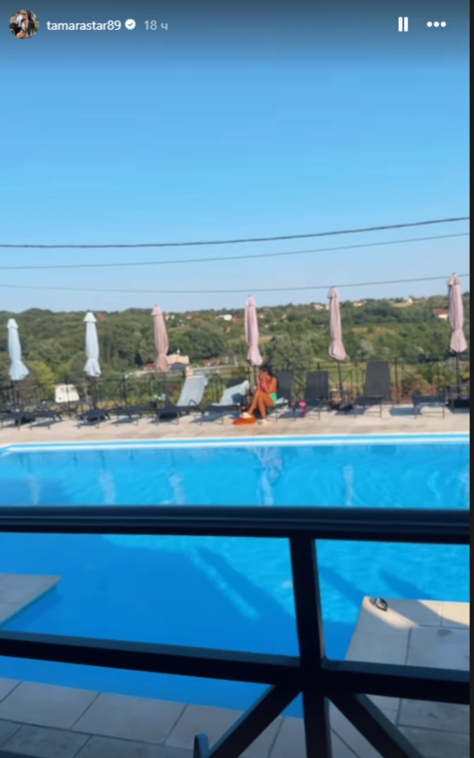 Tamara Đurić na bazenu