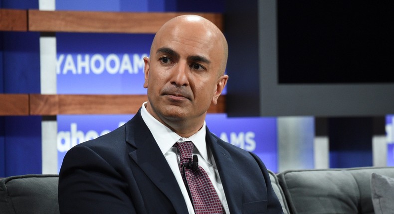 Minneapolis Federal Reserve President Neel Kashkari participates in the Yahoo Finance All Markets Summit at Union West on Thursday, Oct. 10, 2019, in New York.
