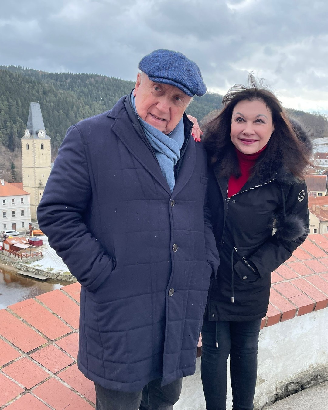 Hudobník Felix Slováček a česká herečka Dagmar "Dáda" Patrasová. 