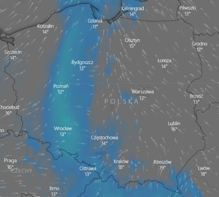 Prognoza pogody na 1.05