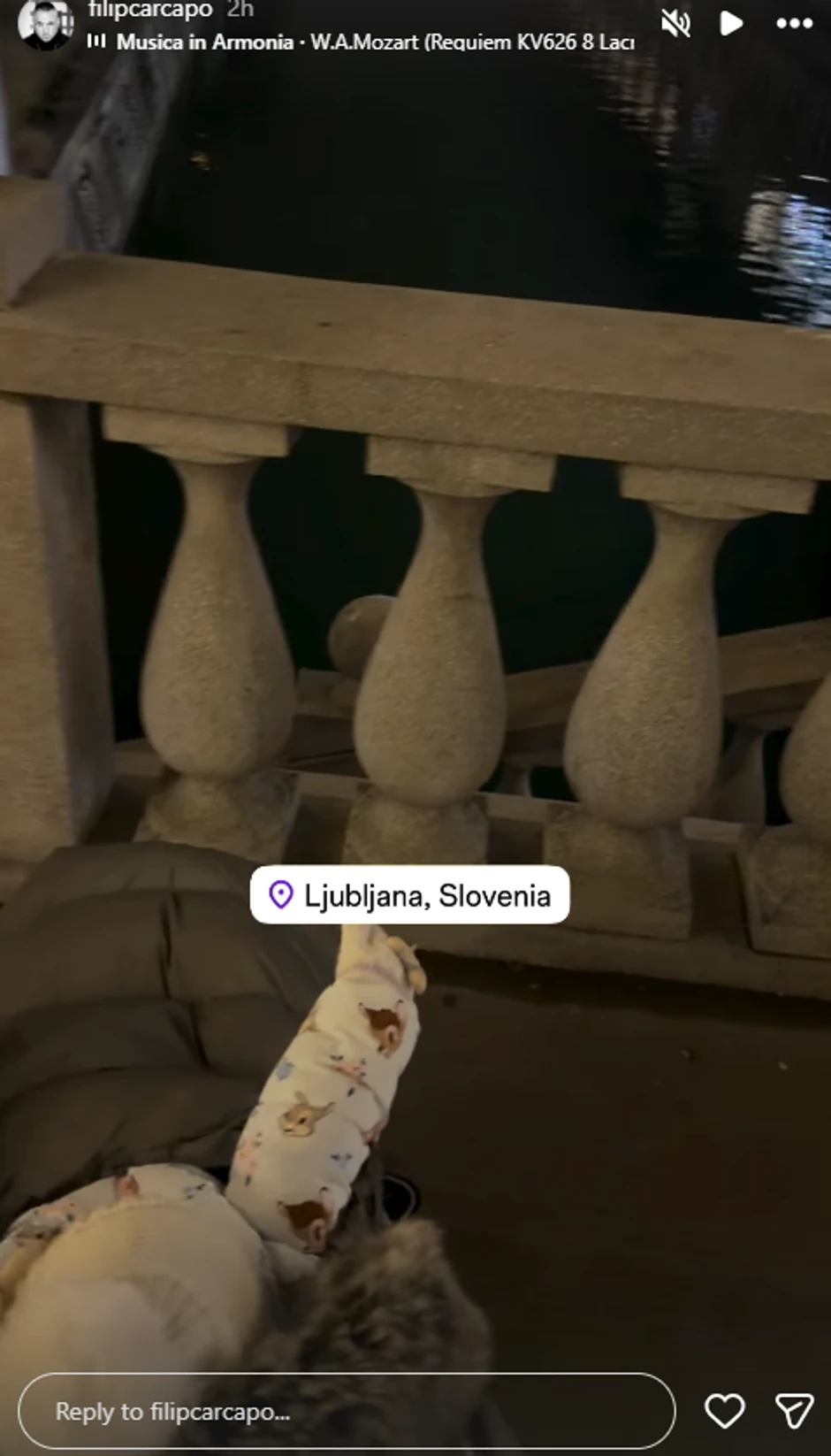 Filip Car sa ćerkom u Sloveniji