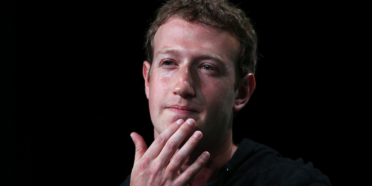 Facebook CEO Mark Zuckerberg speaks at the 2013 TechCrunch Disrupt conference.