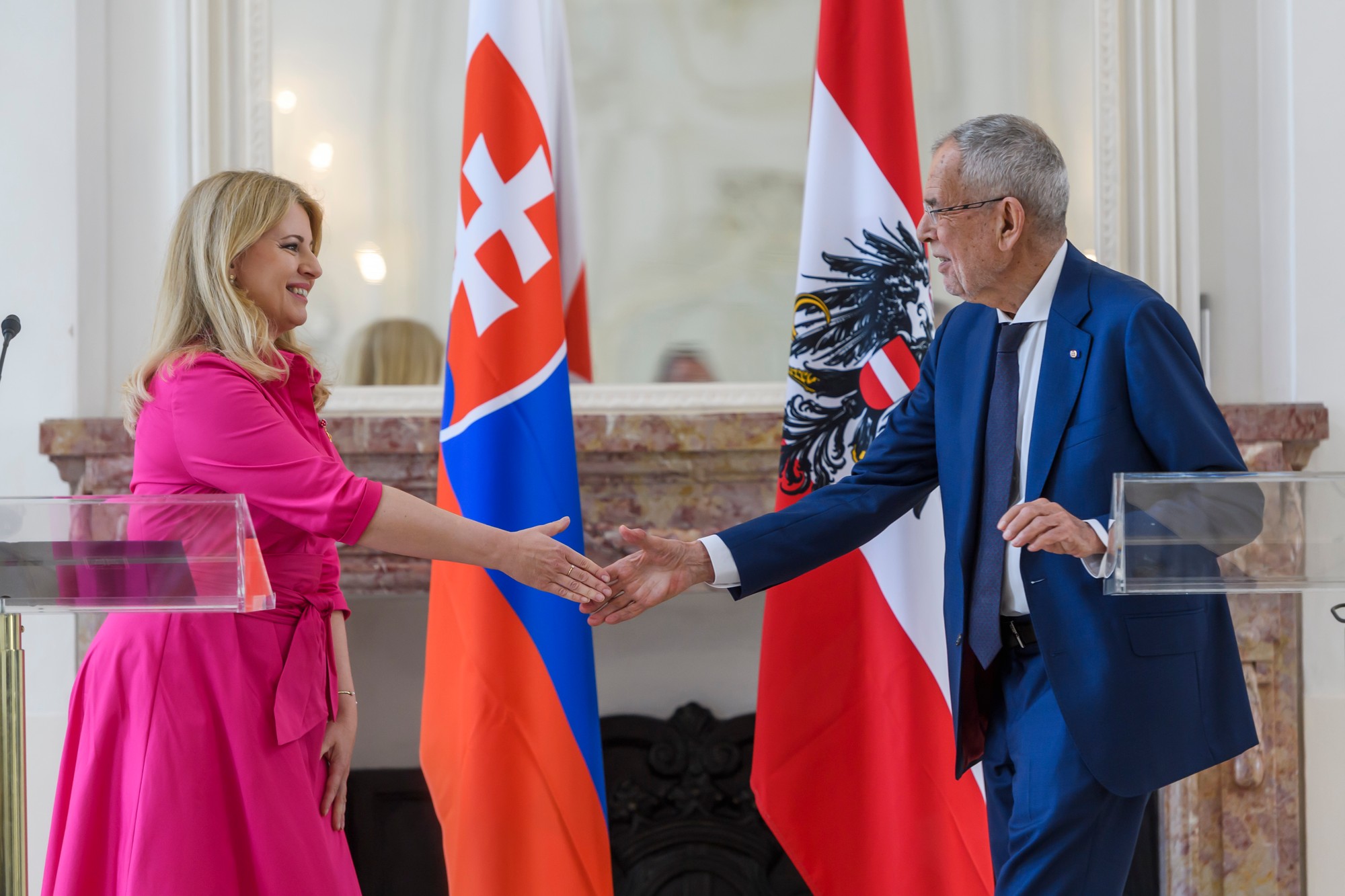 Zuzana Čaputová a prezident Rakúska Alexander Van der Bellen.