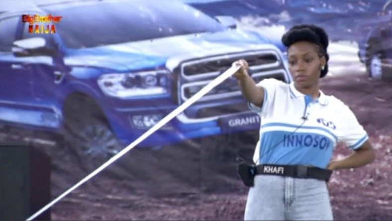 Khafi wins N3.85 million car in BBNaija [Twitter/BBNaija]