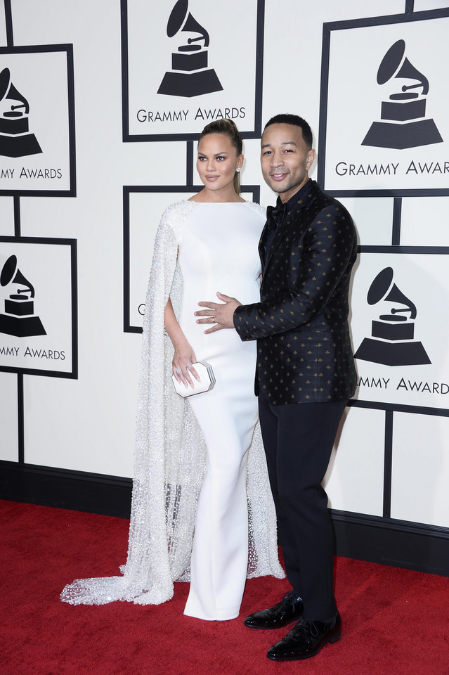 Chrissy Teigen i John Legend na gali Grammy