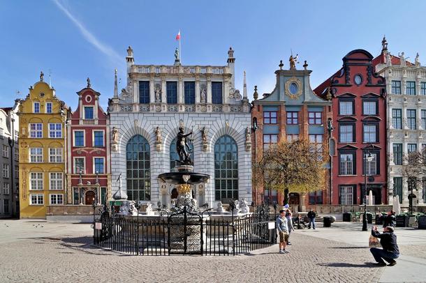 Neptune Fountain in Gdansk