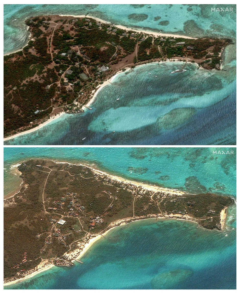 Pre i posle uragana Beril