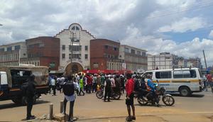 Students in Eldoret, Uasin Gishu during demonstrations against the new university funding model on September 9, 2024