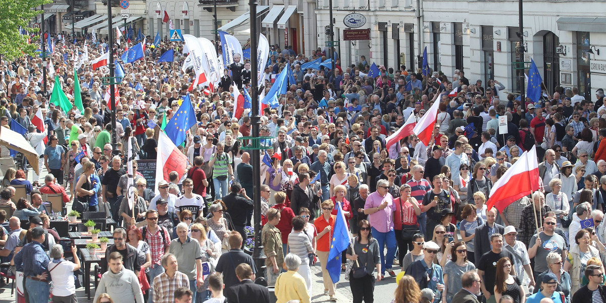 Marsz KOD w Warszawie