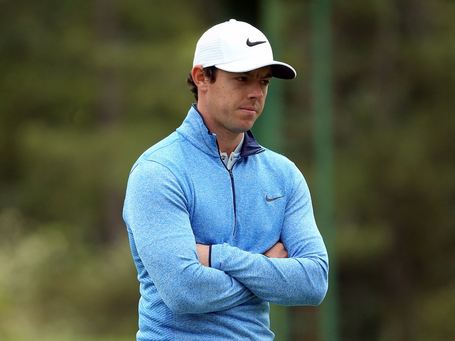 Rory McIlroy, decked out in Nike gear.
