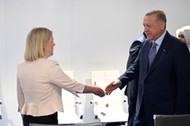 Premierka Szwecji Magdalena Andersson i prezydent Turcji Recep Tayyip Erdogan w Madrycie