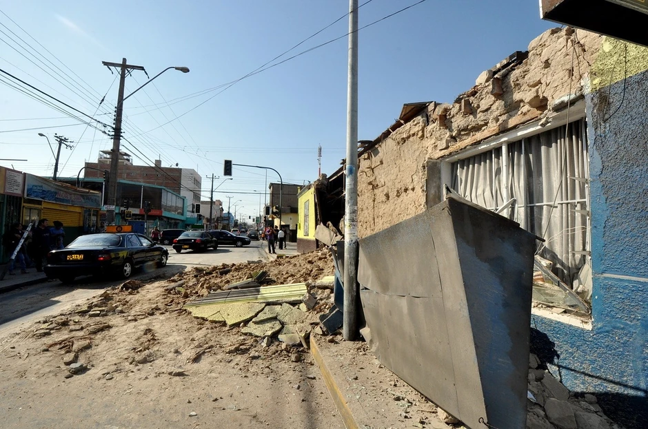 Šteta na zgradama u gradu Arika