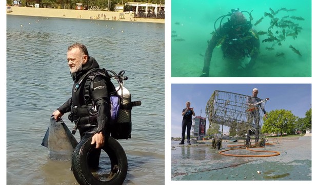 Ronioci, akcija čišćenja na Savskom jezeru