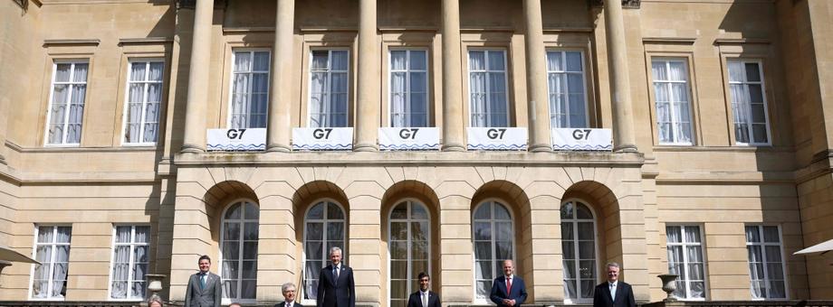 Ministrowie finansów grupy G7 porozumieli się w sprawie wprowadzenia 15-procentowej stawki podatku od globalnych przedsiębiorstw, Londyn 5.06.2021