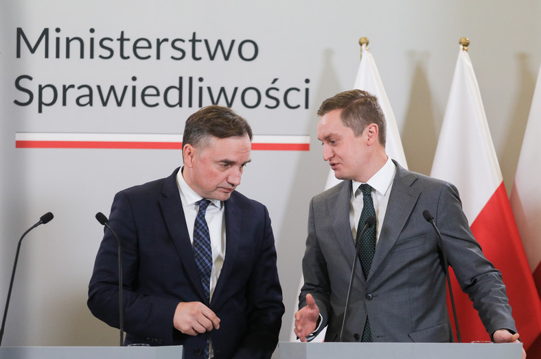 Zbigniew Ziobro i Sebastian Kaleta (2023 r.)