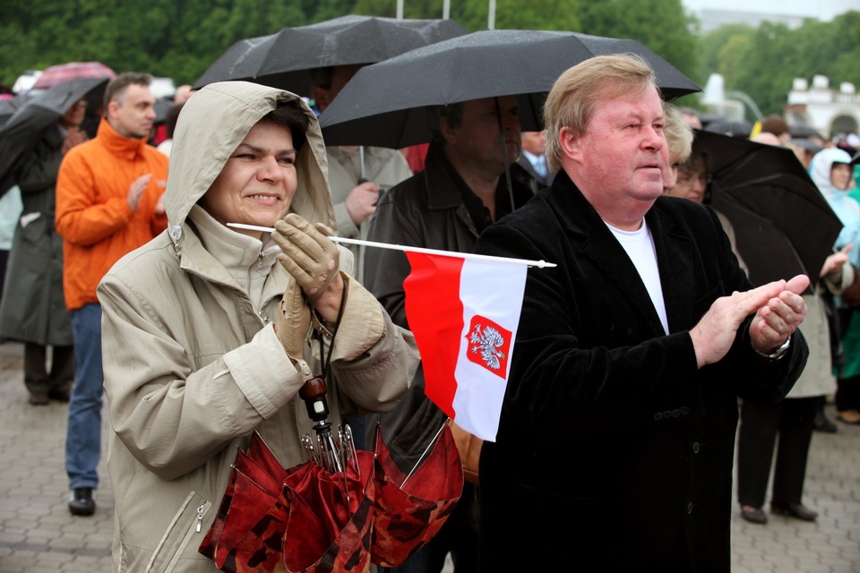 WARSZAWA PLAC PIŁSUDSKIEGO TRANSMISJA Z WATYKANU