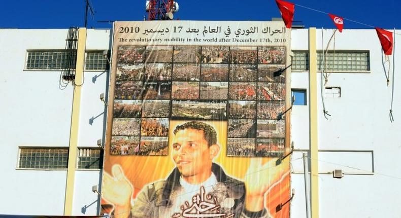 Tunisian protestor and vegetable vendor Mohamed Bouazizi is celebrated each year in the central town of Sidi Bouzid on the anniversary of the start of the revolution, the first of the Arab Spring uprisings, triggered by his suicide