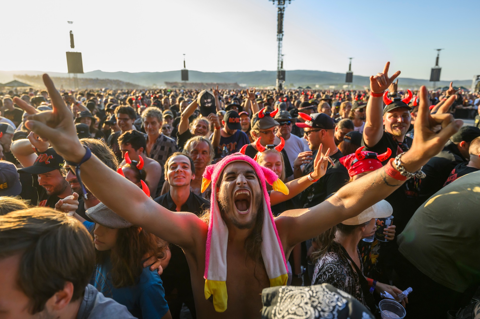 Koncert austrálskej skupiny AC/DC vo Vajnoroch.