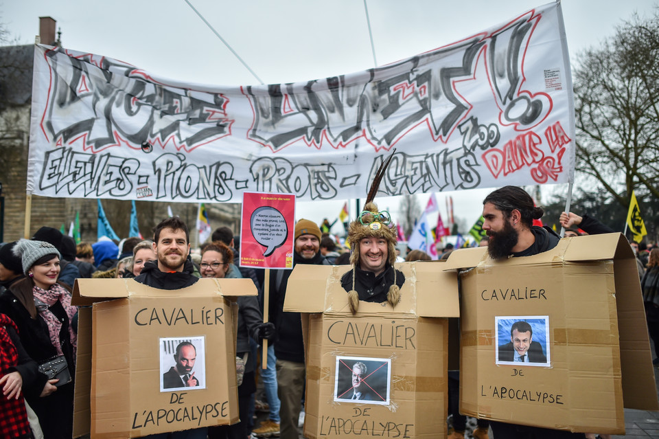 Protest w Nantes