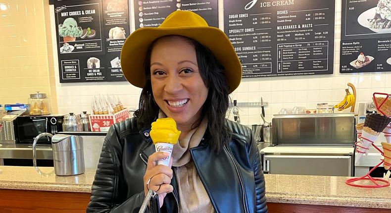 Stephanie Claytor has found dairy-free alternatives to foods like ice cream.Courtesy of Stephanie Claytor