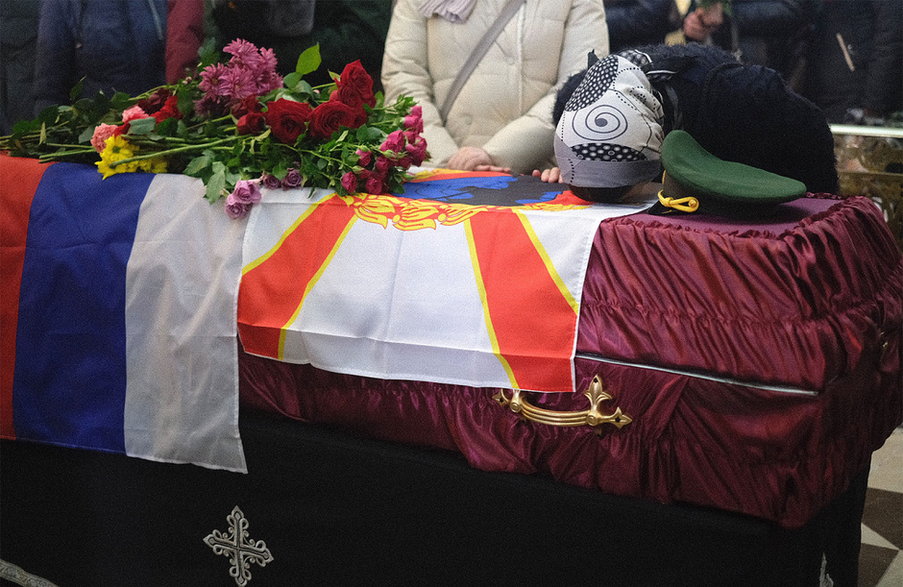 Pogrzeb Kiryłła Czystiakowa w Pietrozawodsku, kwiecień 2024 r.