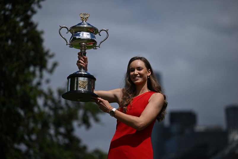 Lady in red. Jelena Rybakina zachwyciła nie tylko kibiców tenisa