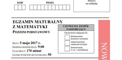 Matura 2017 matematyka: arkusze, pytania, odpowiedzi