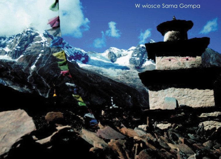 Himalaje - w wiosce Sama Gompa