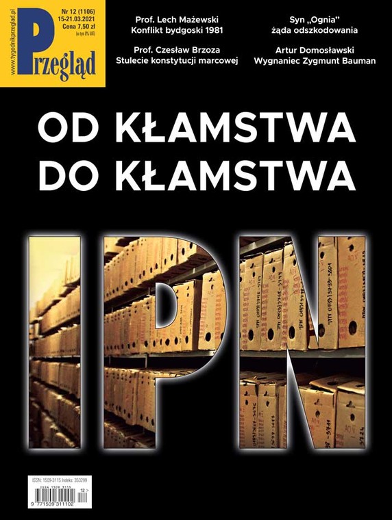 Okładka ostatniego numeru tygodnika "Przegląd"