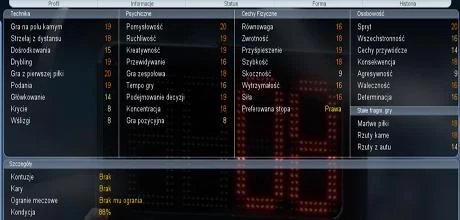 Screen z gry "Championship Manager 2008"