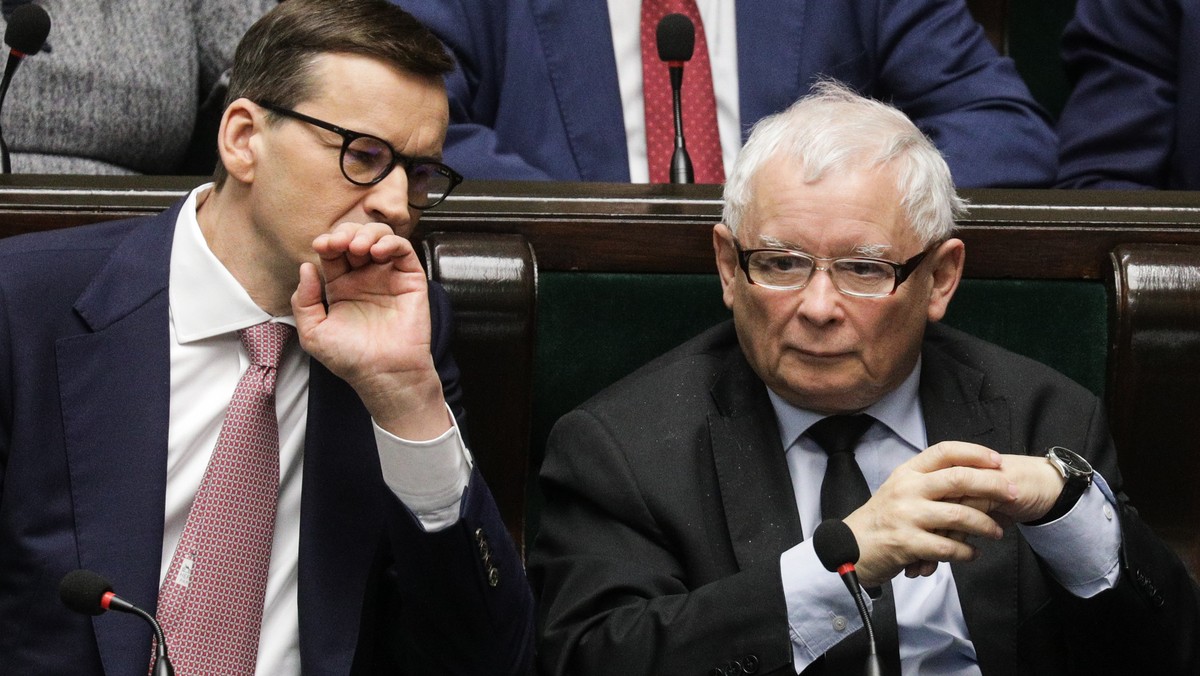 Mateusz Morawiecki i Jarosław Kaczyński