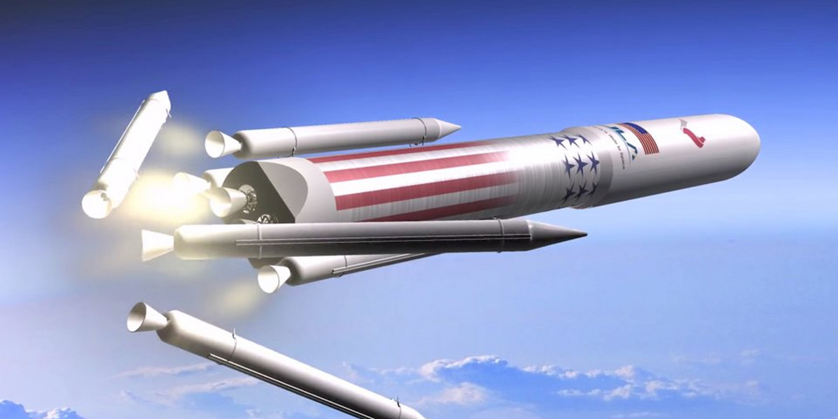 Ilustracja przedstawiająca rakietę Vulcan. Pierwszy lot odbyć ma się w połowie 2020 roku
