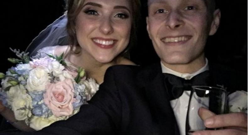 18-yr-old Luke Blanock from Pennsylvania wed his highschool sweetheart, Natalie Britvich