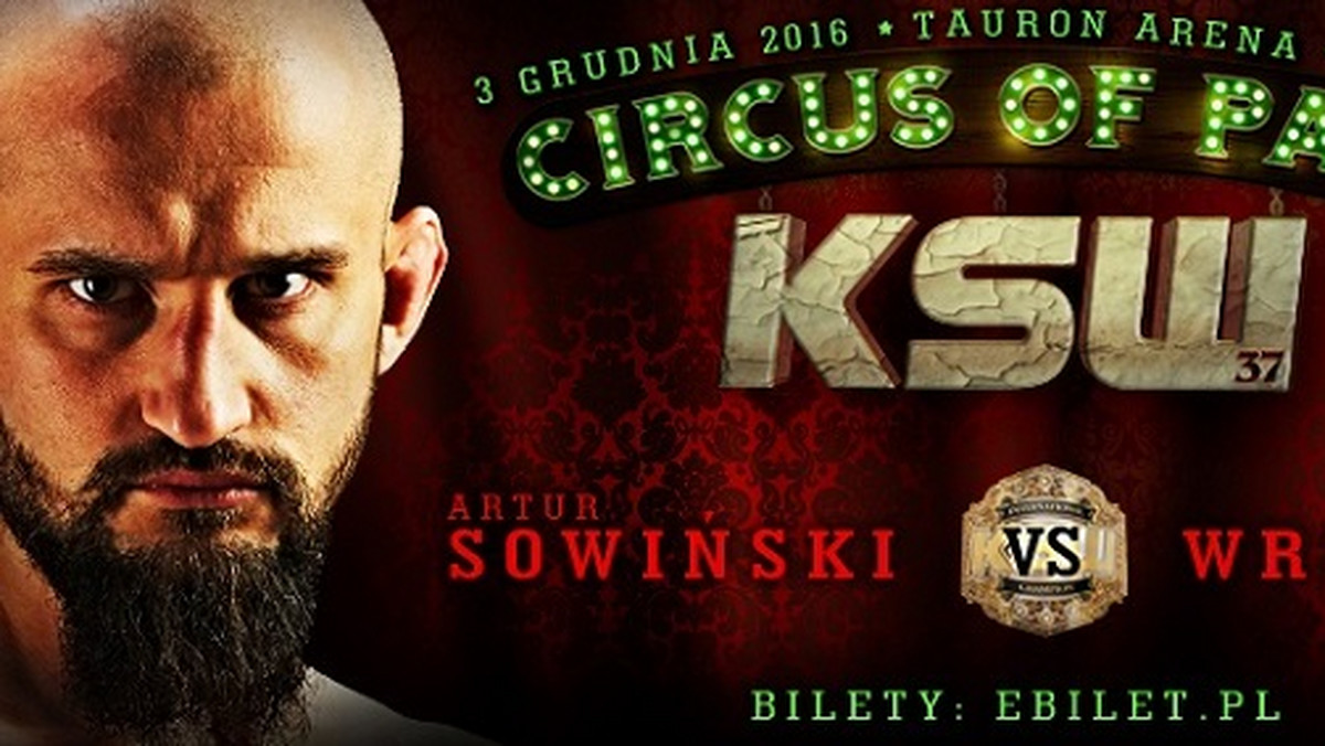 Artur "Kornik" Sowiński jest pierwszym mistrzem z karty KSW 37: Circus of Pain, który poznał rywala. Naprzeciw posiadacza pasa wagi piórkowej 3 grudnia w krakowskiej Tauron Arenie stanie Marcin "Polish Zombie" Wrzosek.