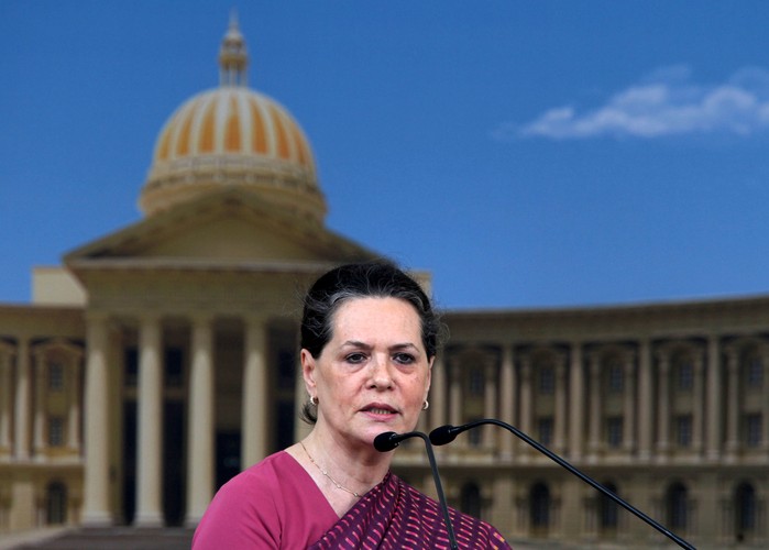 6. Przewodnicząca Indyjskiego Kongresu Narodowego Sonia Gandhi.