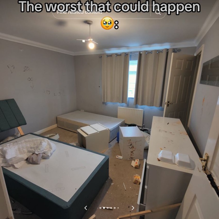 Uništen stan, TikTok