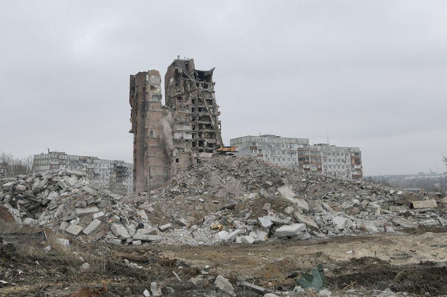 Zniszczony Mariupol, marzec 2023 r.