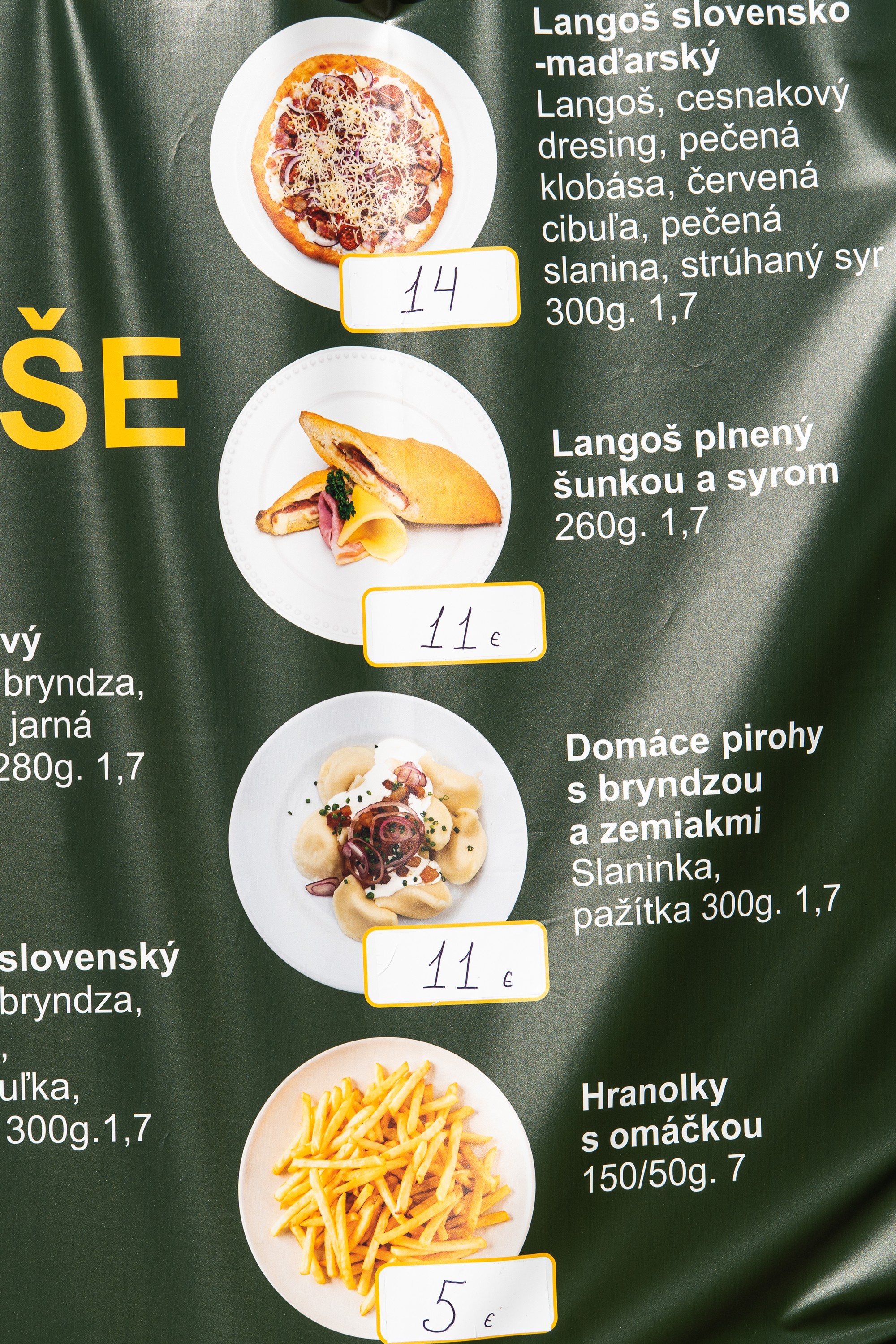 Ceny v gastro zóne na Lovestream Festival 2026. 