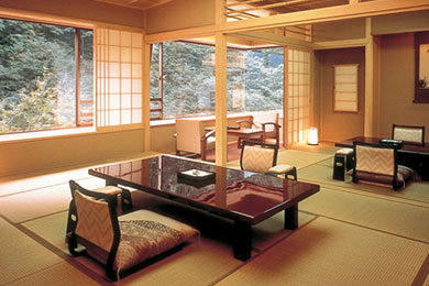 Pokoje w Nishiyama Onsen Keiunkan. Fot. Keiunkan