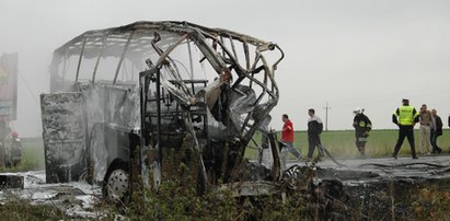 Tragedia pod Jeżewem. Maturzyści spłonęli w autobusie. Jechali na pielgrzymkę