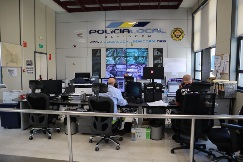 Centrum dowodzenia policji w Benidorm