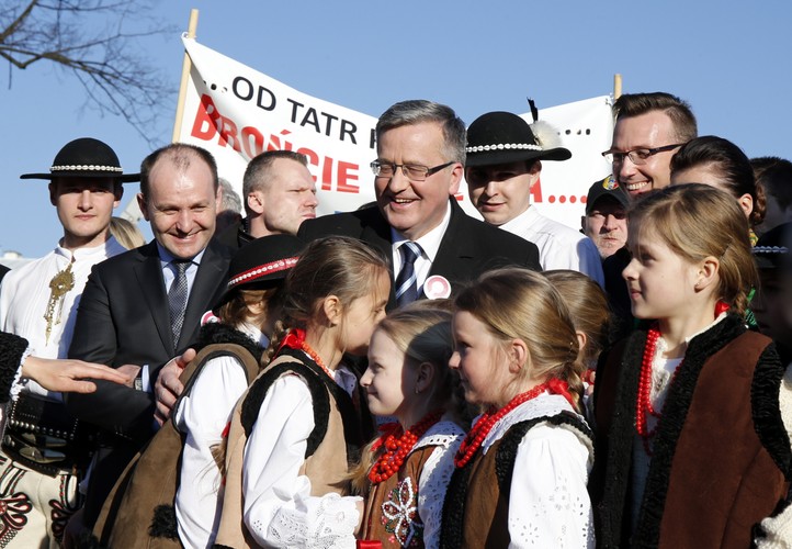 Bronisław Komorowski, podczas spotkania z wyborcami w Nowym Targu